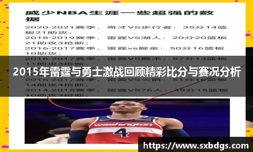 2015年雷霆与勇士激战回顾精彩比分与赛况分析